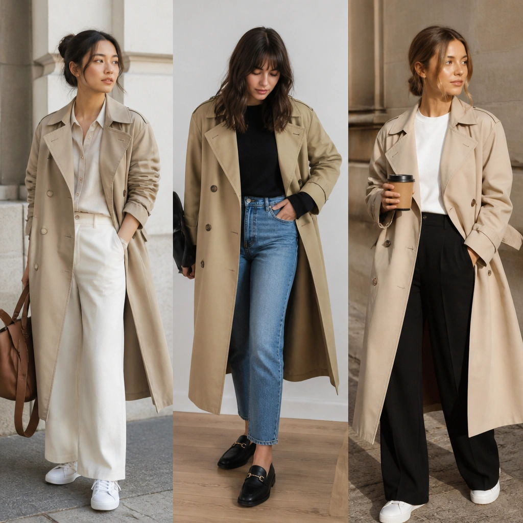 Beginner-Friendly Long Trench Coat Outfit Ideas